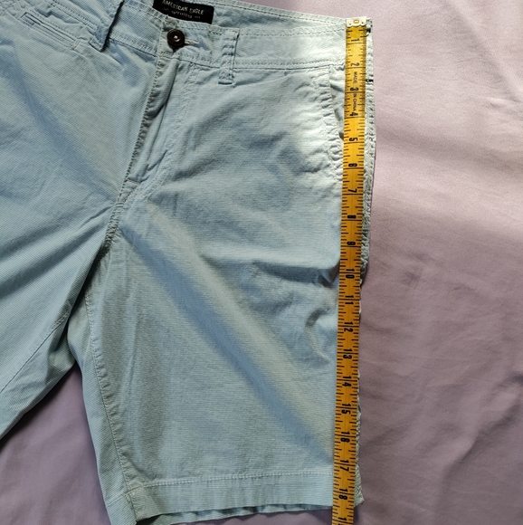 AEO stripped light blue shorts extreme flex classic fit lightweight 30 waist - Picture 8 of 14